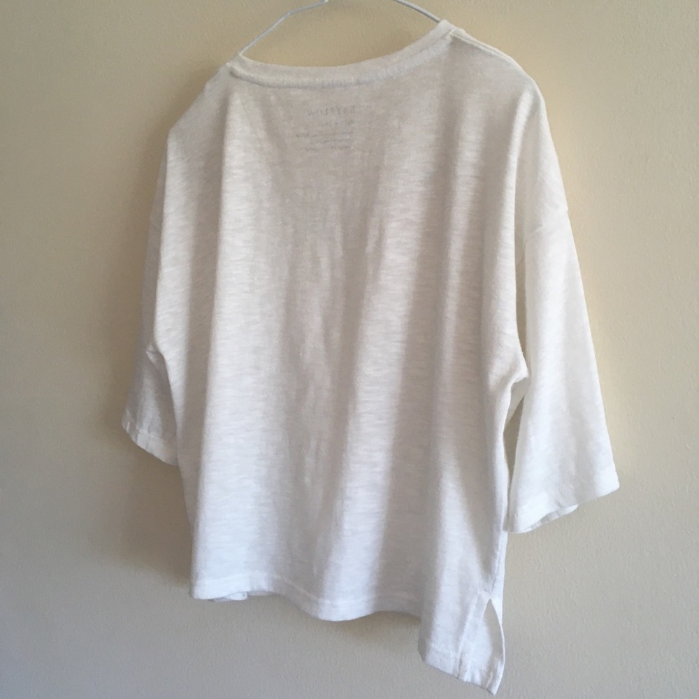 ★SOLD★Drop Shoulder V-neck T-shirt - Picture 6 of 8